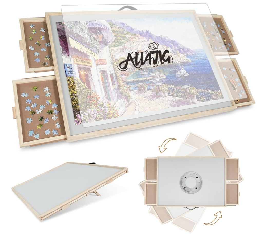 tilted puzzle board